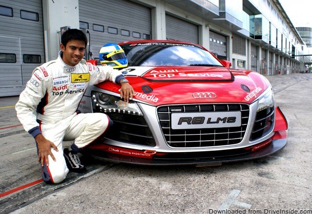 Aditya Patel with Audi R8 LMS Ultra