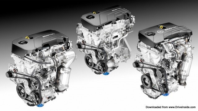 GM Ecotec 1.0L I-3, 1.4L I-4, 1.5L I-4 engines