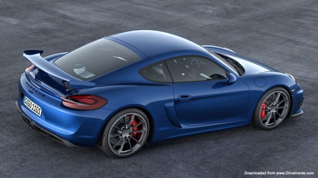 Porsche Cayman GT4 rear wallpaper