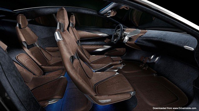 Aston Martin DBX concept interior wallpaper