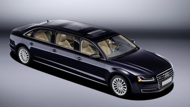 Audi A8 L extended top view