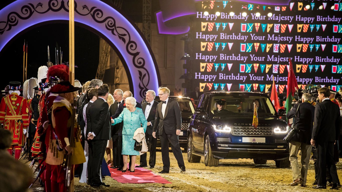Jaguar Land Rover celebrated Queens 90th birthday