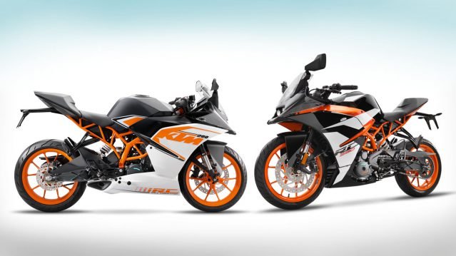 KTM RC 390 and RC 200