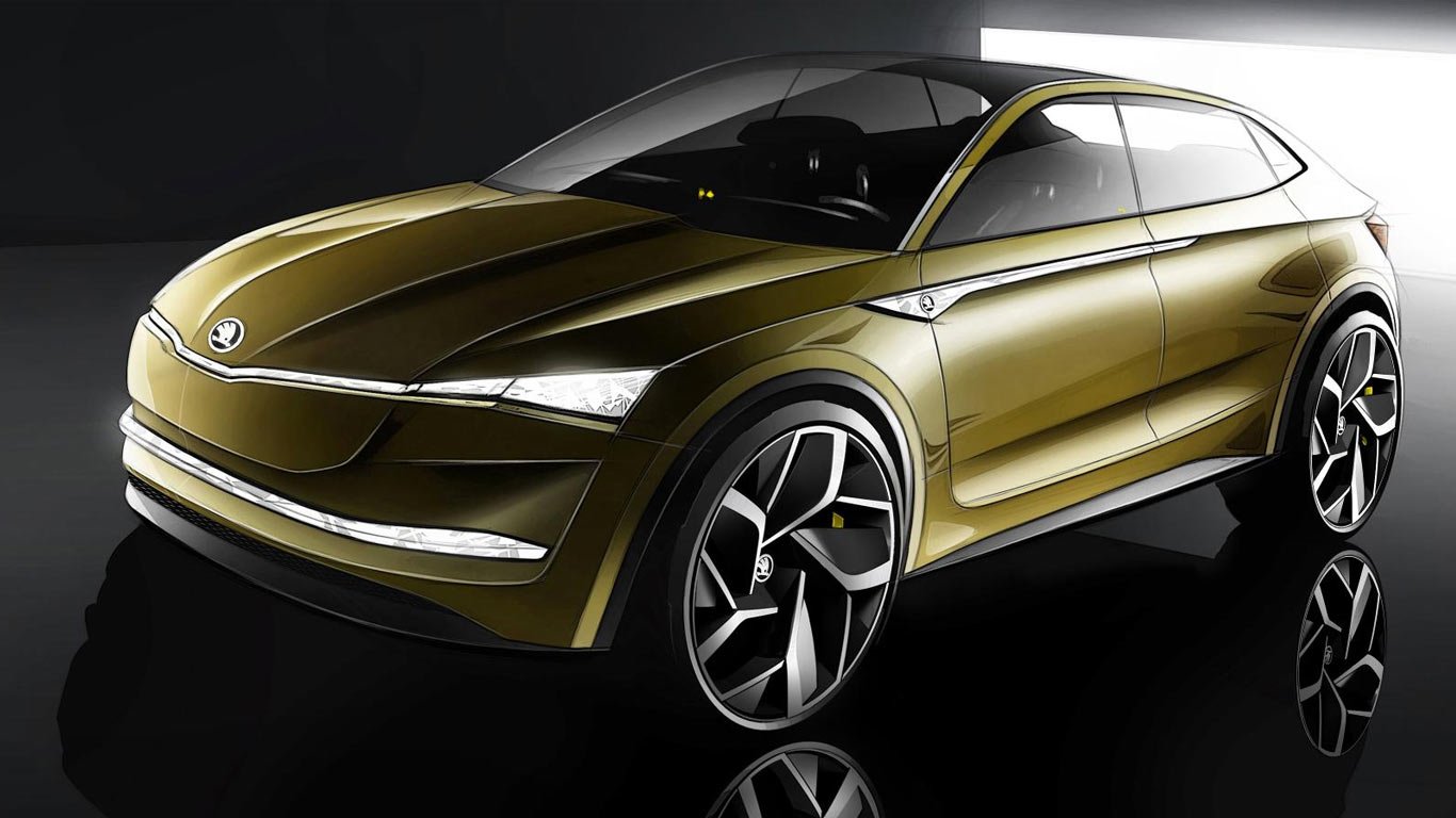 Skoda’s first electric-study debuts at Shanghai Motor Show 2017
